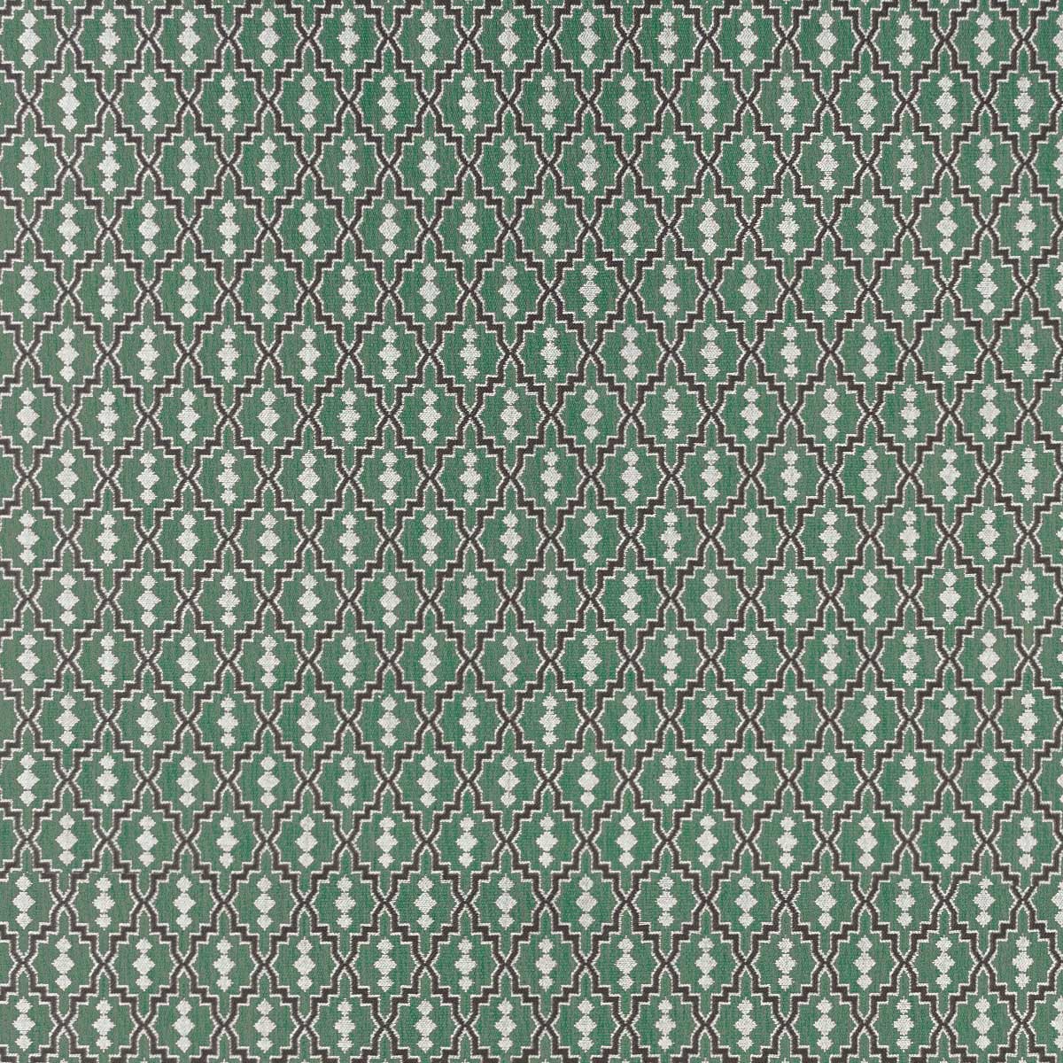 Tela Aztec verde Gastón y Daniela GDT-5152-008 diseño geométrico étnico