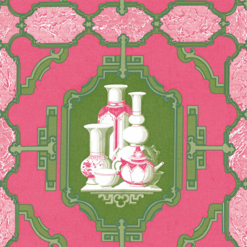 PORCELANAS FRAMBUESA/VERDE WP