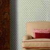 Papel pintado Luanco verde claro colección Volume V Lorenzo Castillo Gastón y Daniela papel tejido no tejido pájaros animales fauna decoración casa dormitorio salón cocina baño