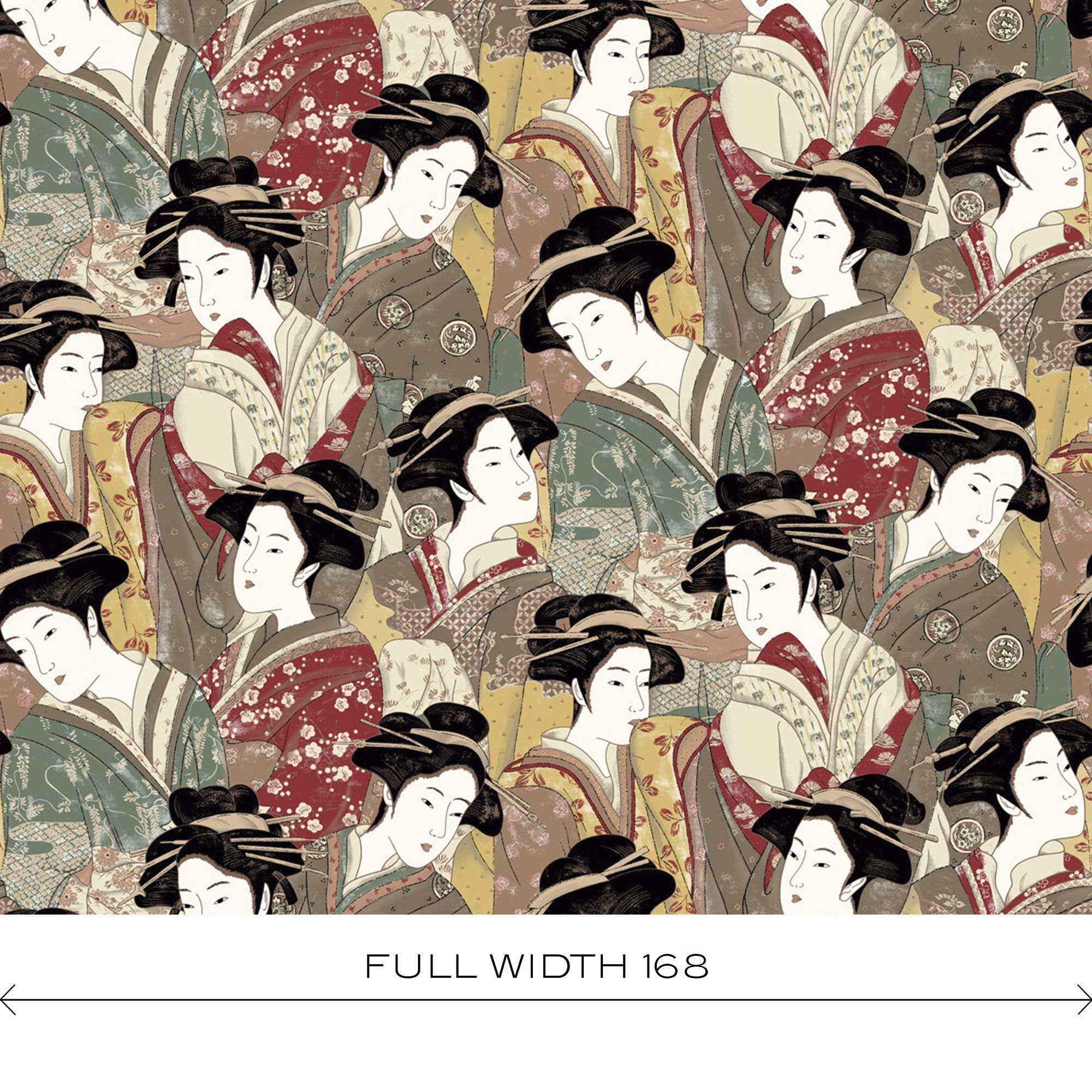 Tela Matsuyama multi japón gastón y daniela oriental decoración ancho