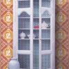Papel pintado Porcelanas naranja colección Librería Gastón y Daniela singular papel tejido no tejido decoración casa dormitorio baño cocina