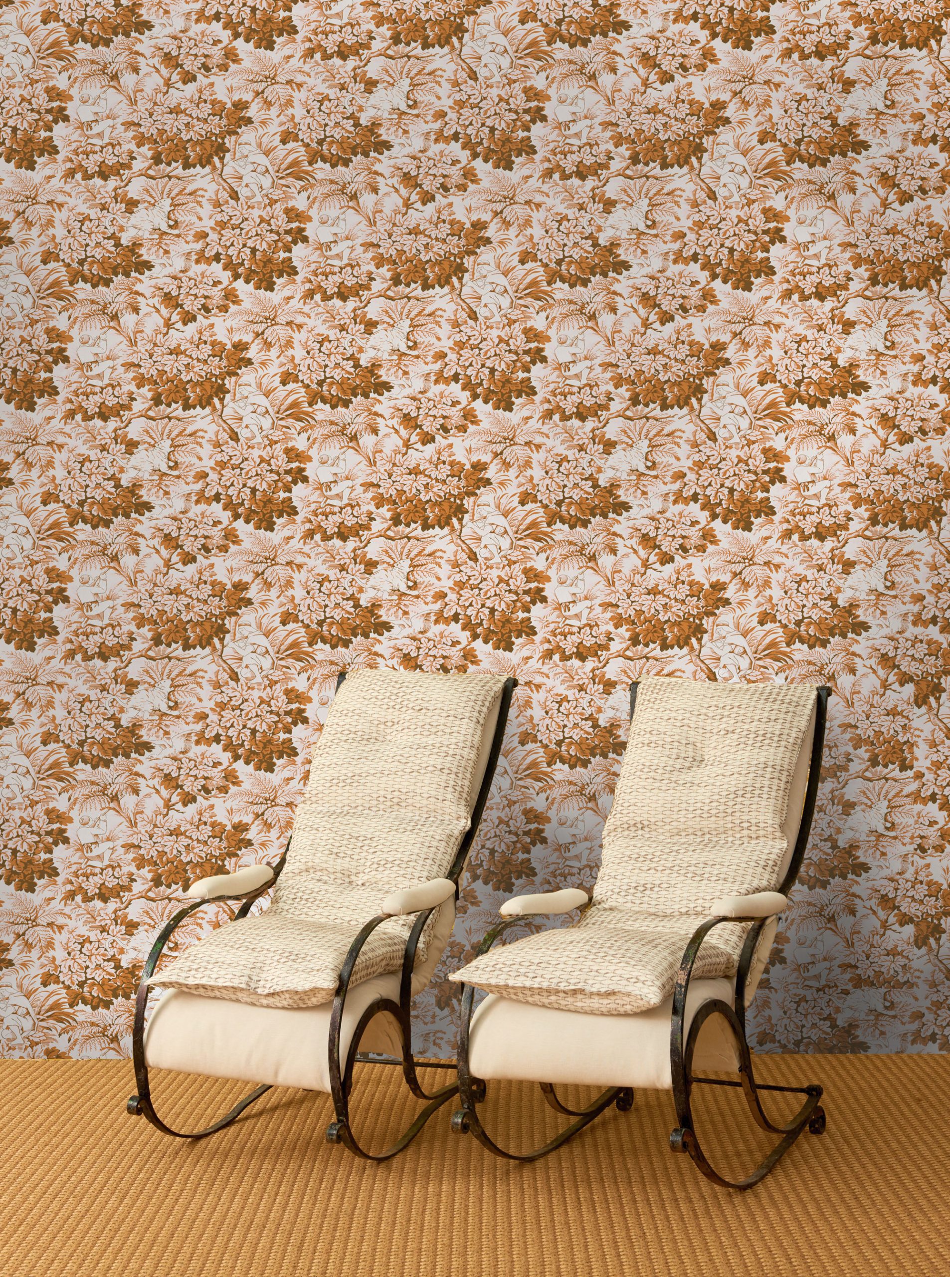 Papel pintado vinílico Vegacervera ocre colección Volume V Lorenzo Castillo Gastón y Daniela botánico naturaleza floral decoración casa salón dormitorio baño cocina