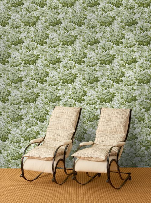Papel pintado vinílico Vegacervera verde colección Volume V Lorenzo Castillo Gastón y Daniela botánico naturaleza floral decoración casa salón dormitorio baño cocina