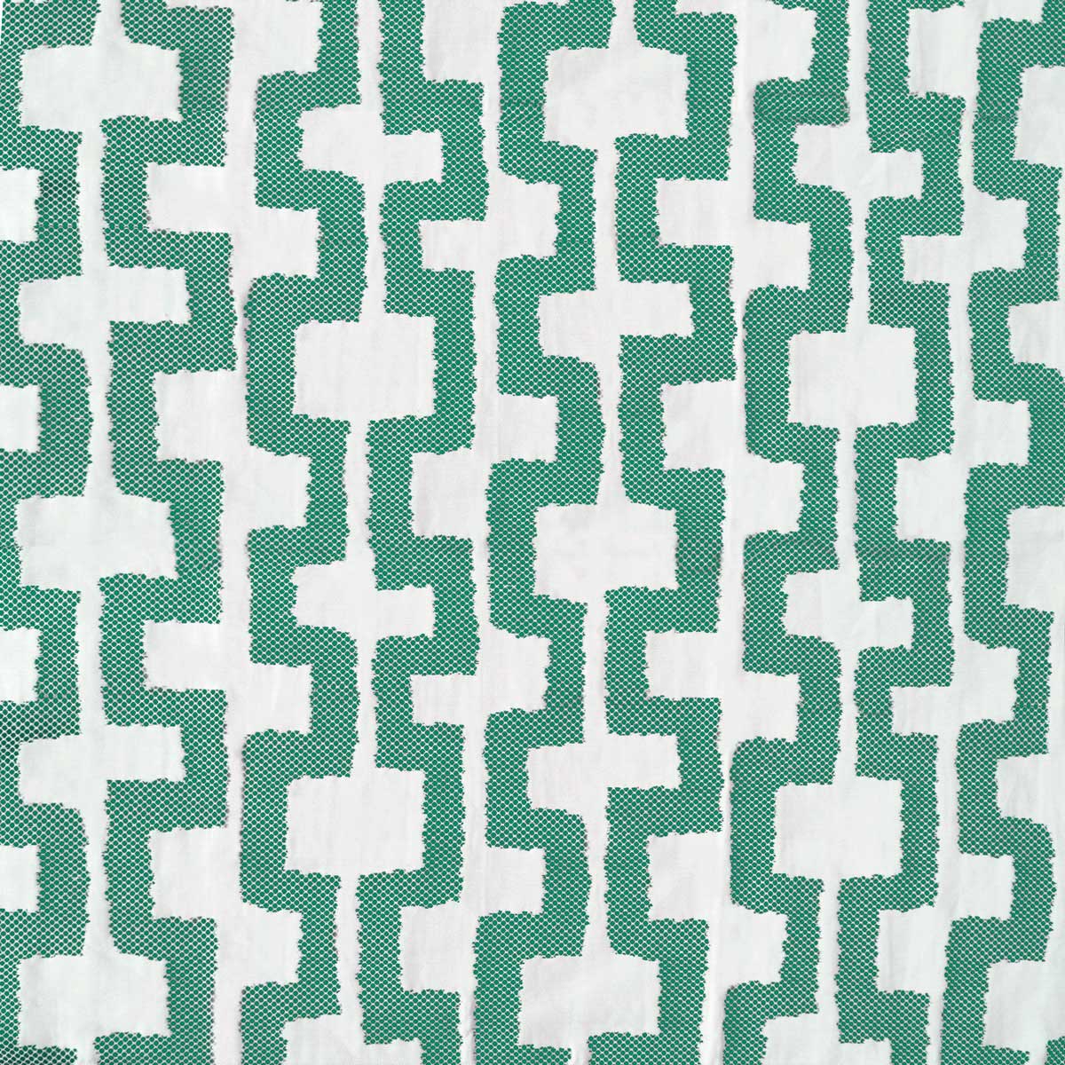 Tela Ryu verde Japón Gastón y Daniela geométrico decoración GDT-5628-004