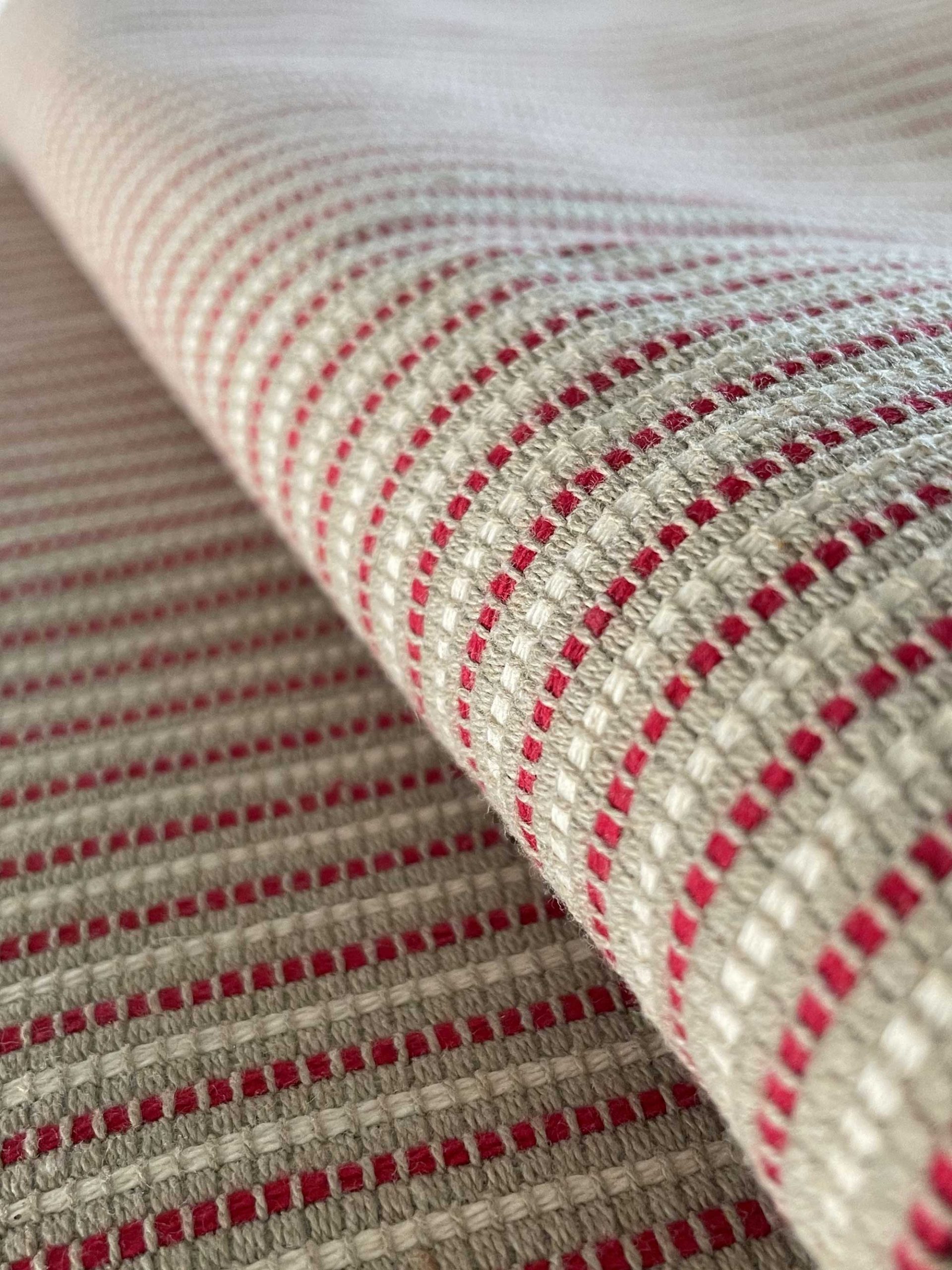 GDT-5716-001-Annapurna rojo tela cortinas tapicería visillos marco polo rayas decoración gastón y daniela detalle