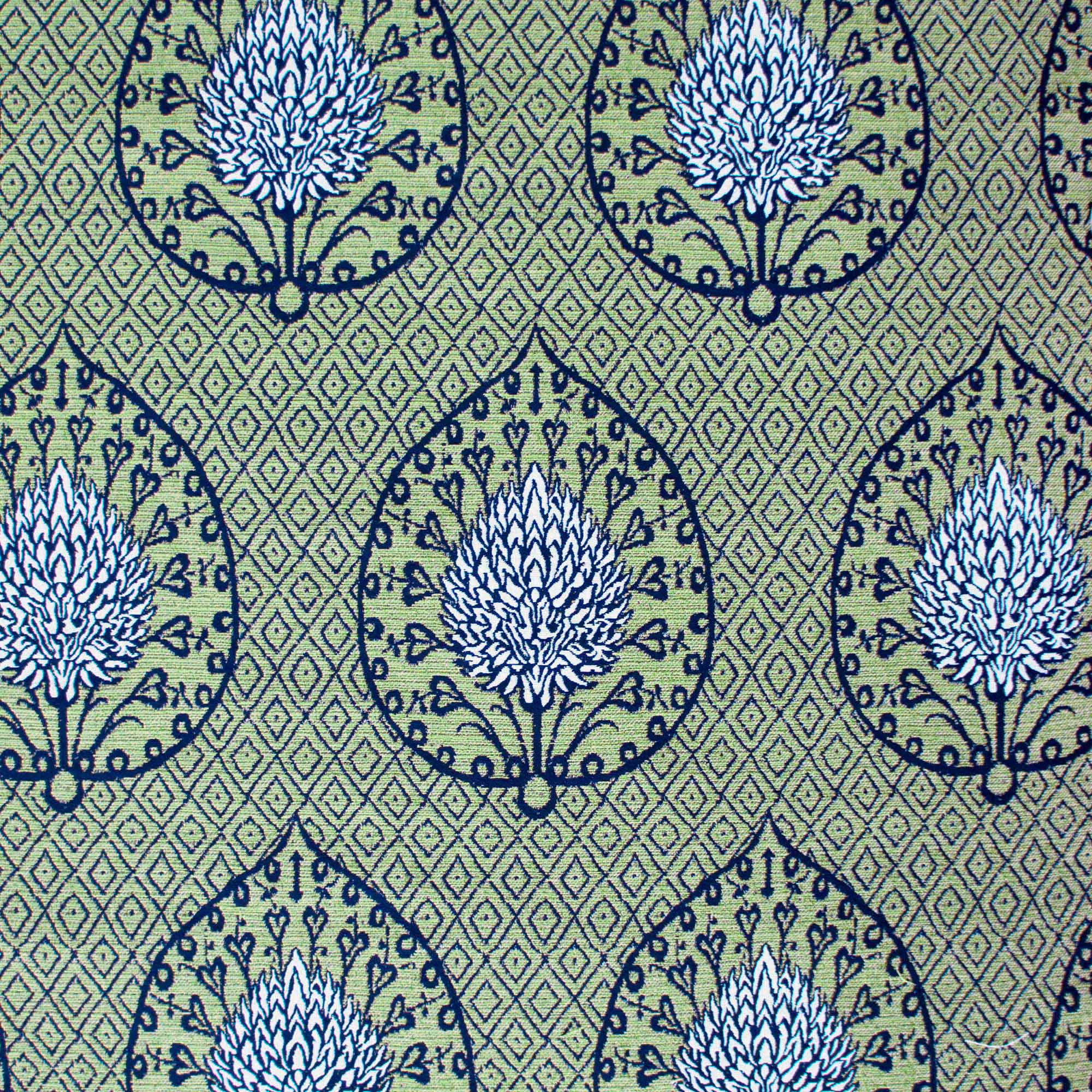 GDT-5692-002 Tela Palmeta verde marco polo gastón y daniela étnico botánico tapicería decoración cortinas casa outdoor
