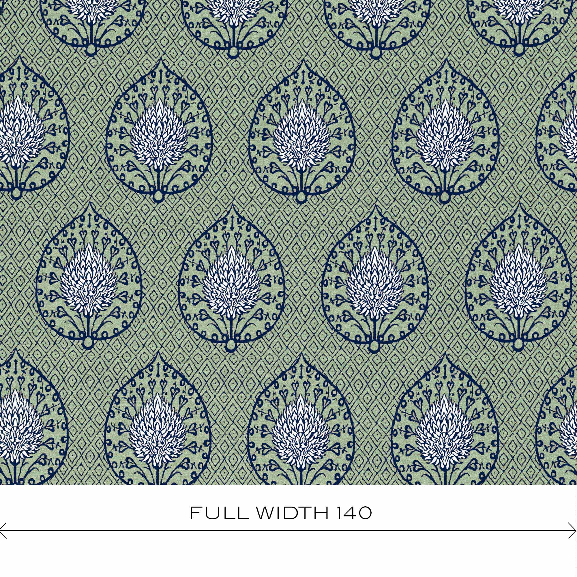 GDT-5692-002 Tela Palmeta verde marco polo gastón y daniela étnico botánico tapicería decoración cortinas casa outdoor ancho