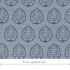 GDT-5692-003 Tela Palmeta azul marco polo gastón y daniela étnico botánico tapicería decoración cortinas casa outdoor ancho