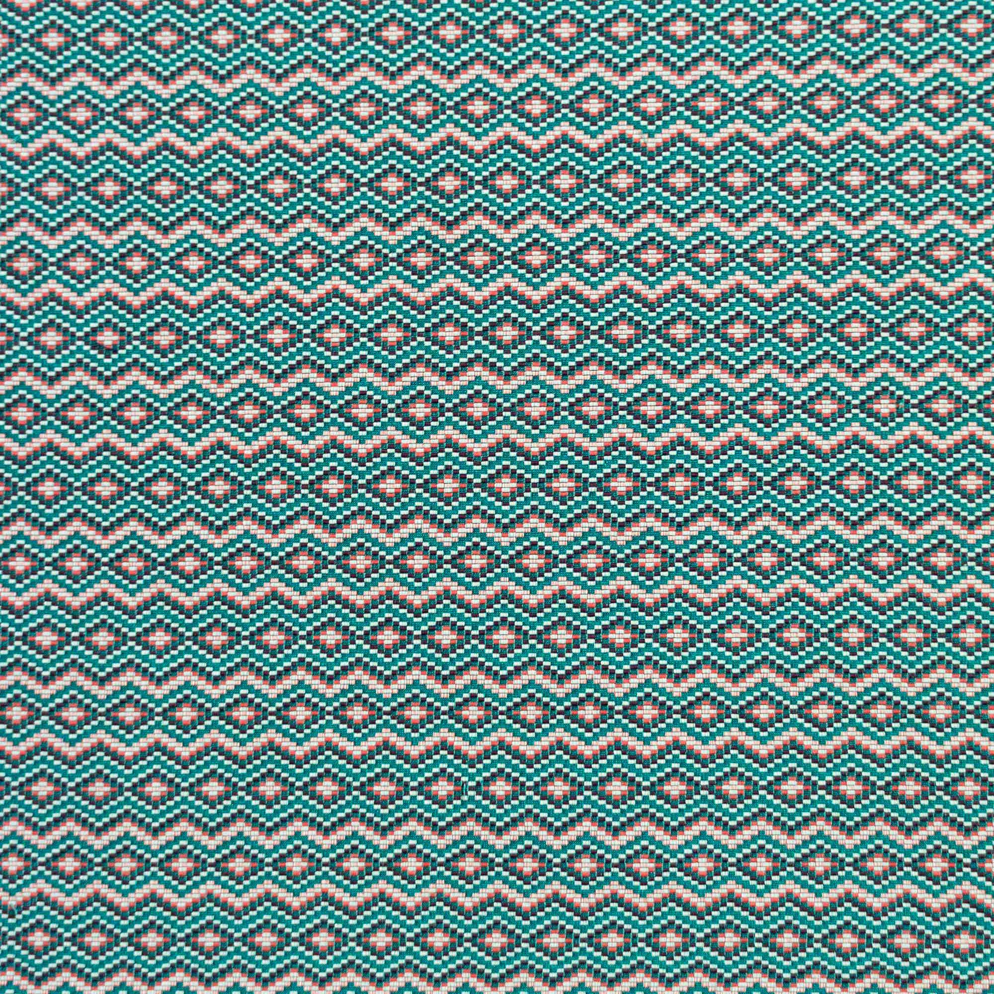 GDT-5719-006 Tela Caucaso azul naranja marco polo gastón y daniela geométrico étnico tapicería decoración cortinas casa plana