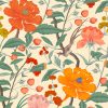 GDW-5771-001 Manila amarillo naranja papel pintado gastón y daniela botánico floral decoración casa