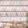 Papel pintado Tea Time Teja Gastón y Daniela. Diseño vajillas decoración cocina comedor casa. Papel tejido no tejido gastón y daniela