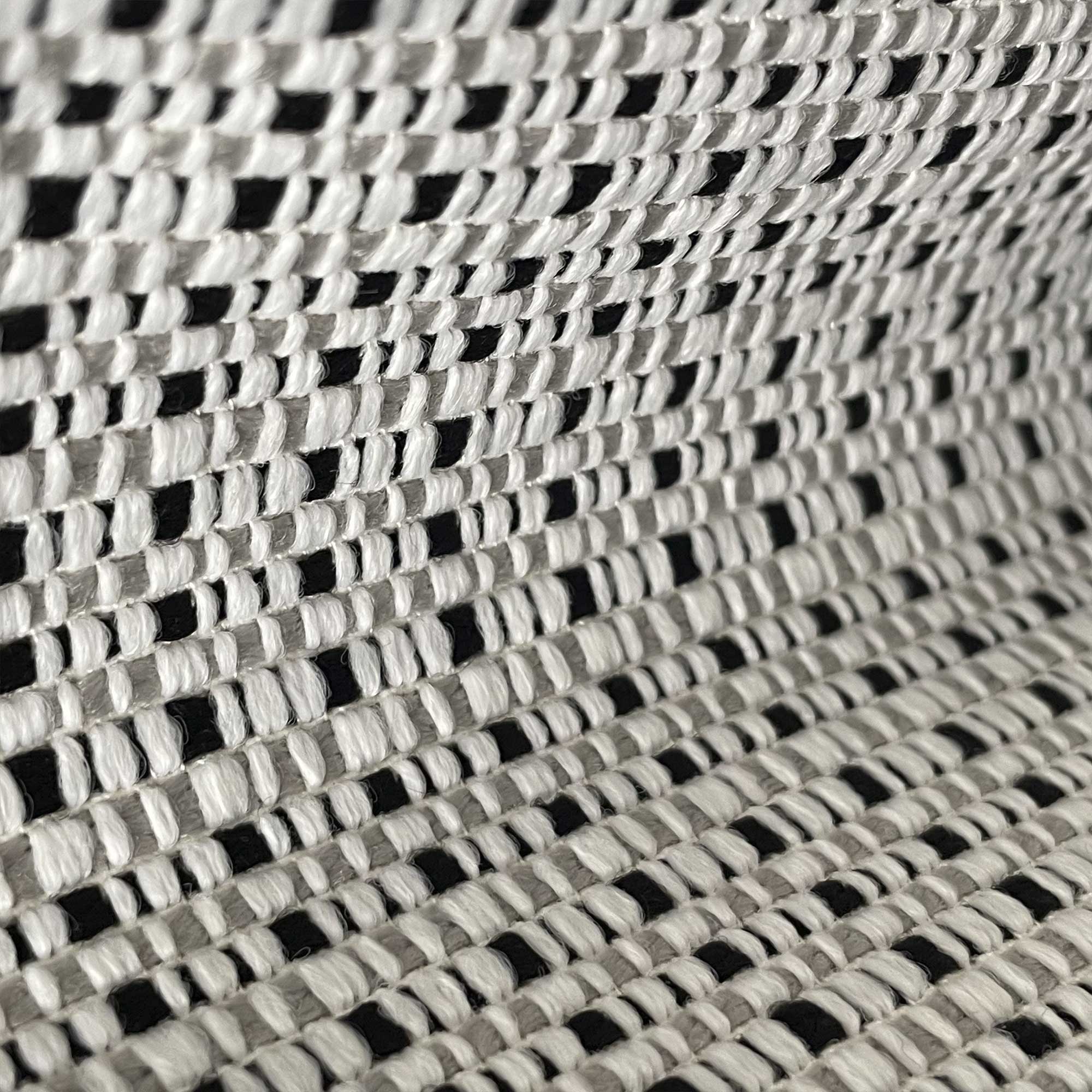 Tela Out blanco negro Gastón y Daniela estampado jacquard falso liso outdoor tapicería decoración casa exterior