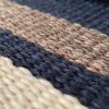 Tela Pinilla navy azul marrón Gastón y Daniela colección Lorenzo Castillo jacquard lana rayas tapicería decoración casa