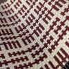 Tela Tiñana rojo Gastón y Daniela colección Lorenzo Castillo jacquard geométrico tapicería decoración casa