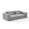 Sofa tapizado gaston y daniela tela spencer tracy verde rojo decoracion diseño ikat lorenzo castillo casa