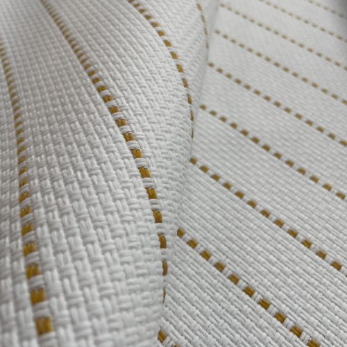 GDT-5777-002 Tela Sahil amarillo de gaston y daniela. Diseño de rayas para tapiceria outdoor. Decoracion de interiores detalle