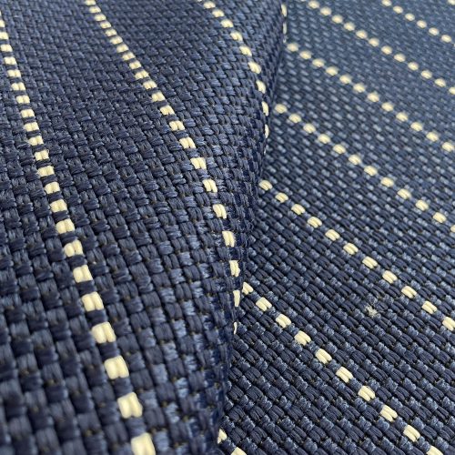 GDT-5777-007 Tela Sahil navy azul de gaston y daniela. Diseño de rayas para tapiceria outdoor. Decoracion de interiores detalle