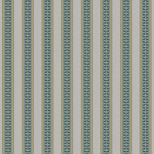 GDT-5787-002 Tela Troya verde de Gaston y Daniela. Diseño de rayas y caballos para tapiceria y cortinas. Decoracion de interiores.