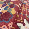 GDT-5792-004 Tela Eduarda teja de Gaston y Daniela. Estampado floral y botanico para tapiceria. Decoracion de interiores. Detalle