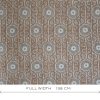 GDT-5797-006 Tela Dedalo tabaco marron de gastón y daniela con diseño étnico y floral para tapiceria. Decoración de interiores ancho