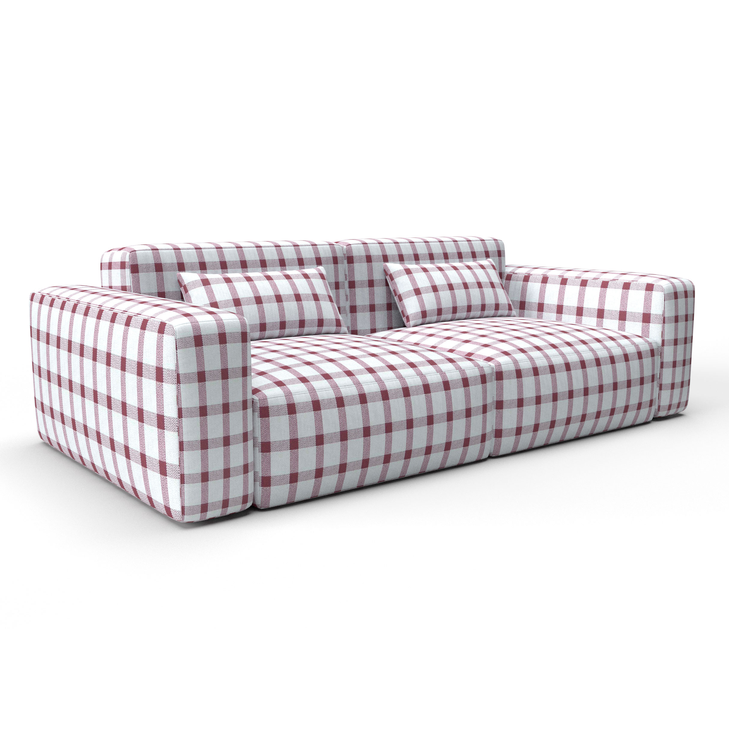 Sofa adriano rosa gaston y daniela telas cuadros tapizado decoracion casa