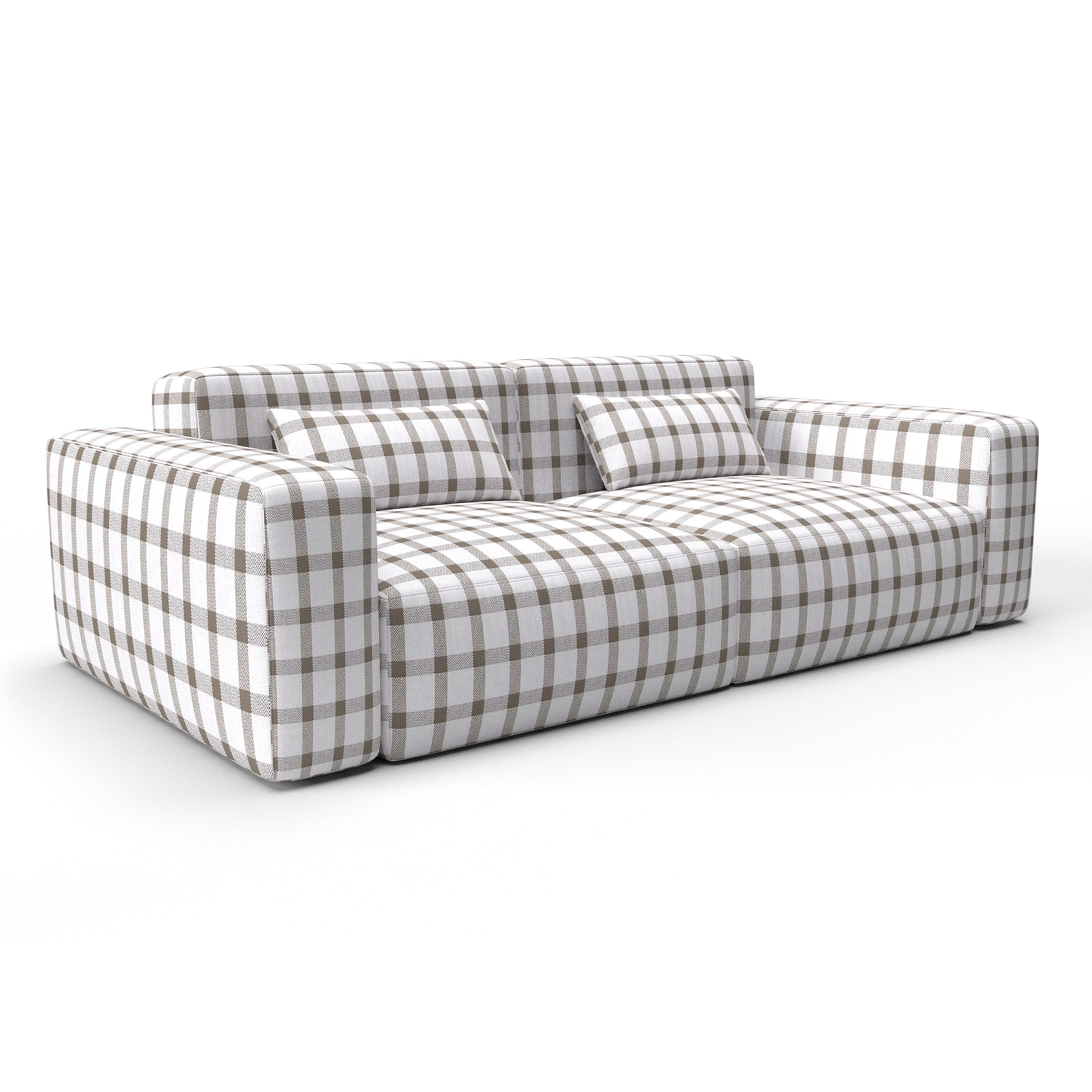 Sofa adriano topo gaston y daniela telas cuadros tapizado decoracion casa