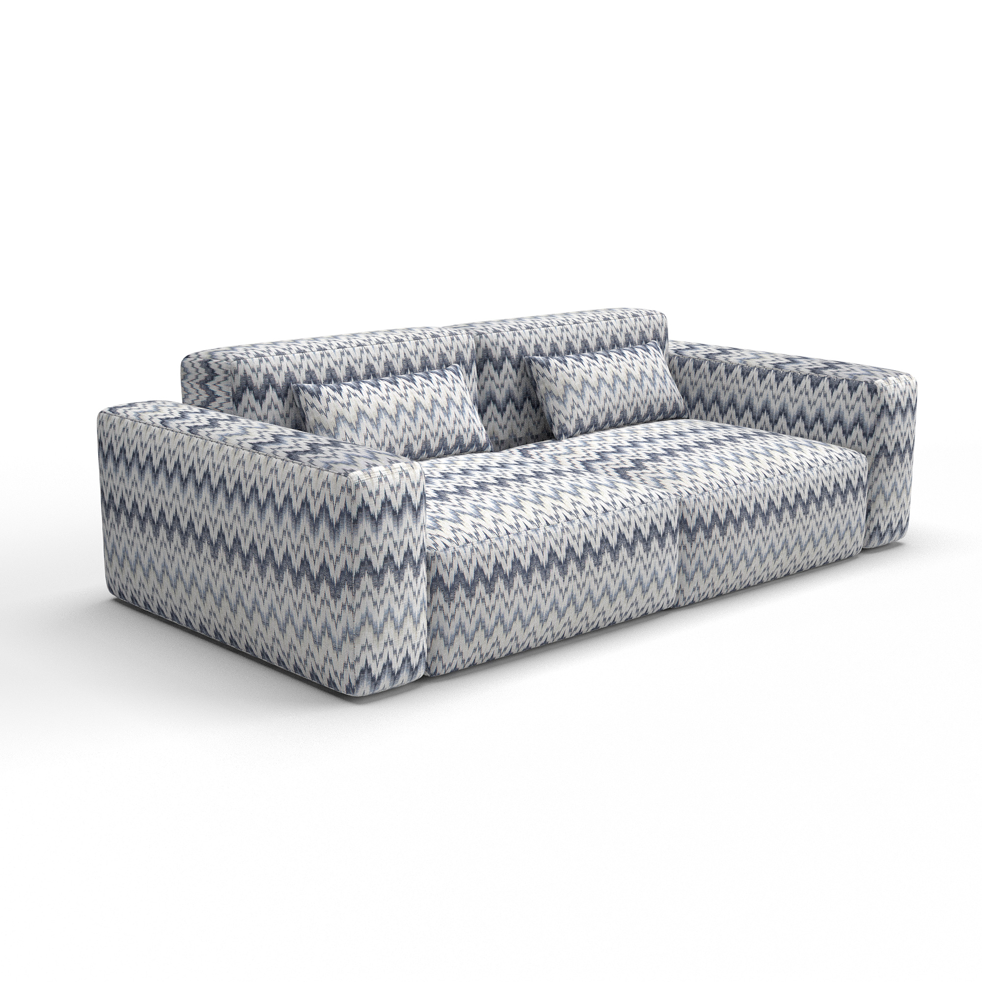 Sofa alaior azul gaston y daniela telas cuadros tapizado decoracion casa
