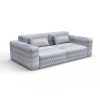 Sofa alaior azul ocre gaston y daniela telas cuadros tapizado decoracion casa