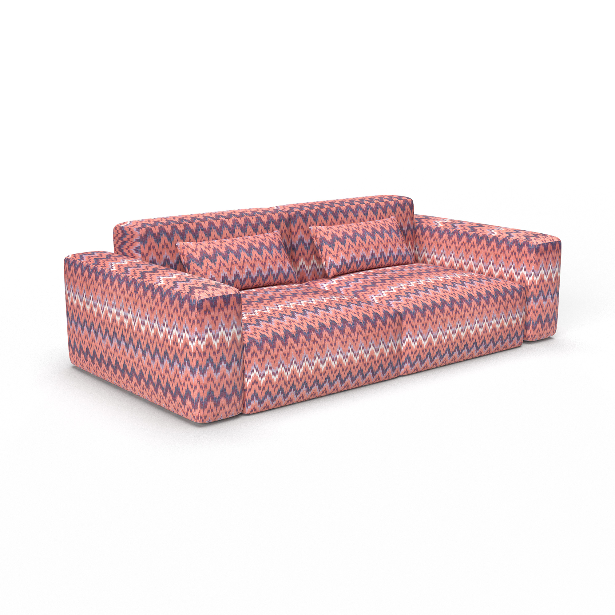 Sofa alaior rojo gaston y daniela telas cuadros tapizado decoracion casa