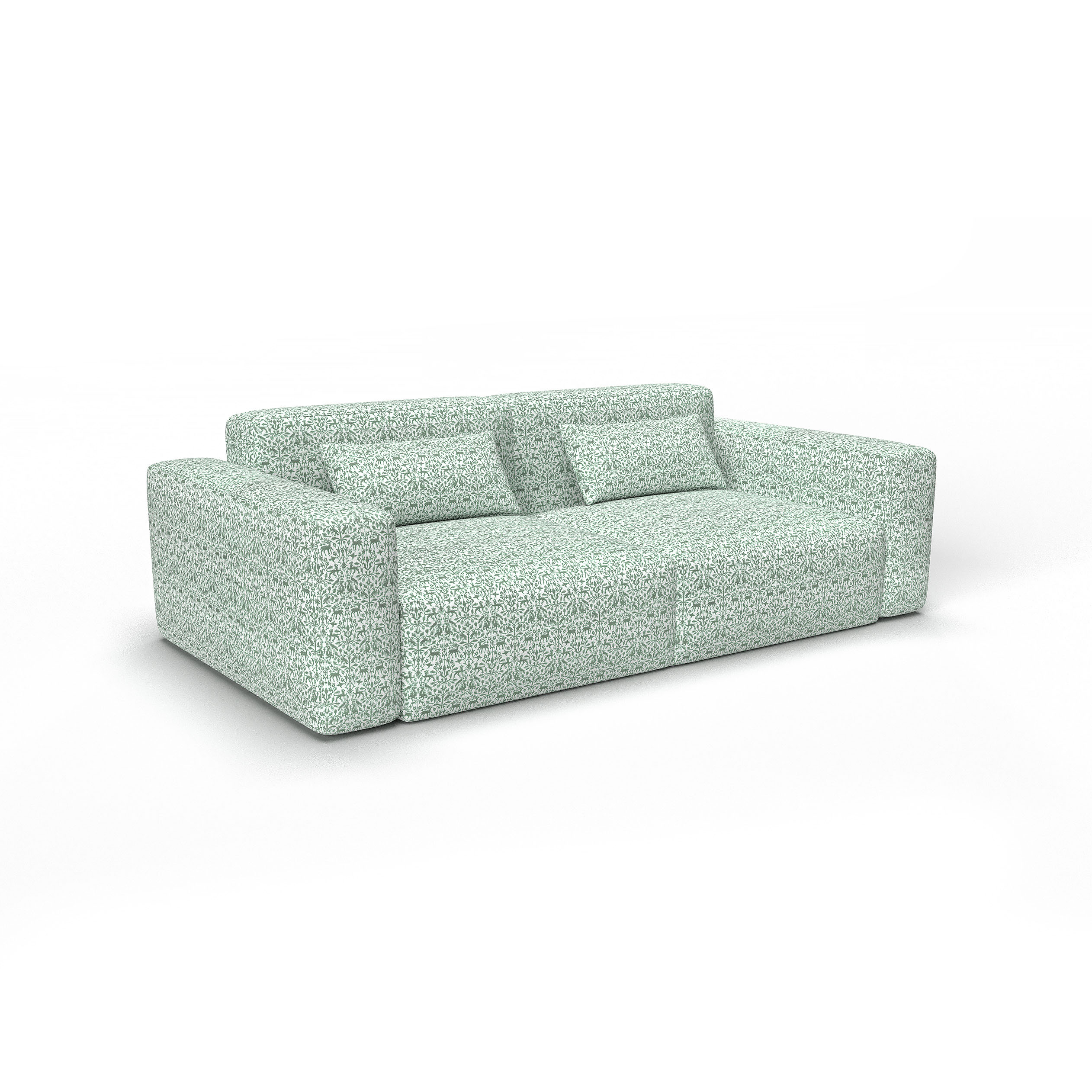 Sofa augusta verde gaston y daniela telas figuras tapizado decoracion casa