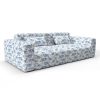 Sofa complutum azul gaston y daniela telas figuras tapizado decoracion casa