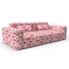 Sofa complutum rojo gaston y daniela telas figuras tapizado decoracion casa
