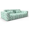 Sofa complutum verde gaston y daniela telas figuras tapizado decoracion casa