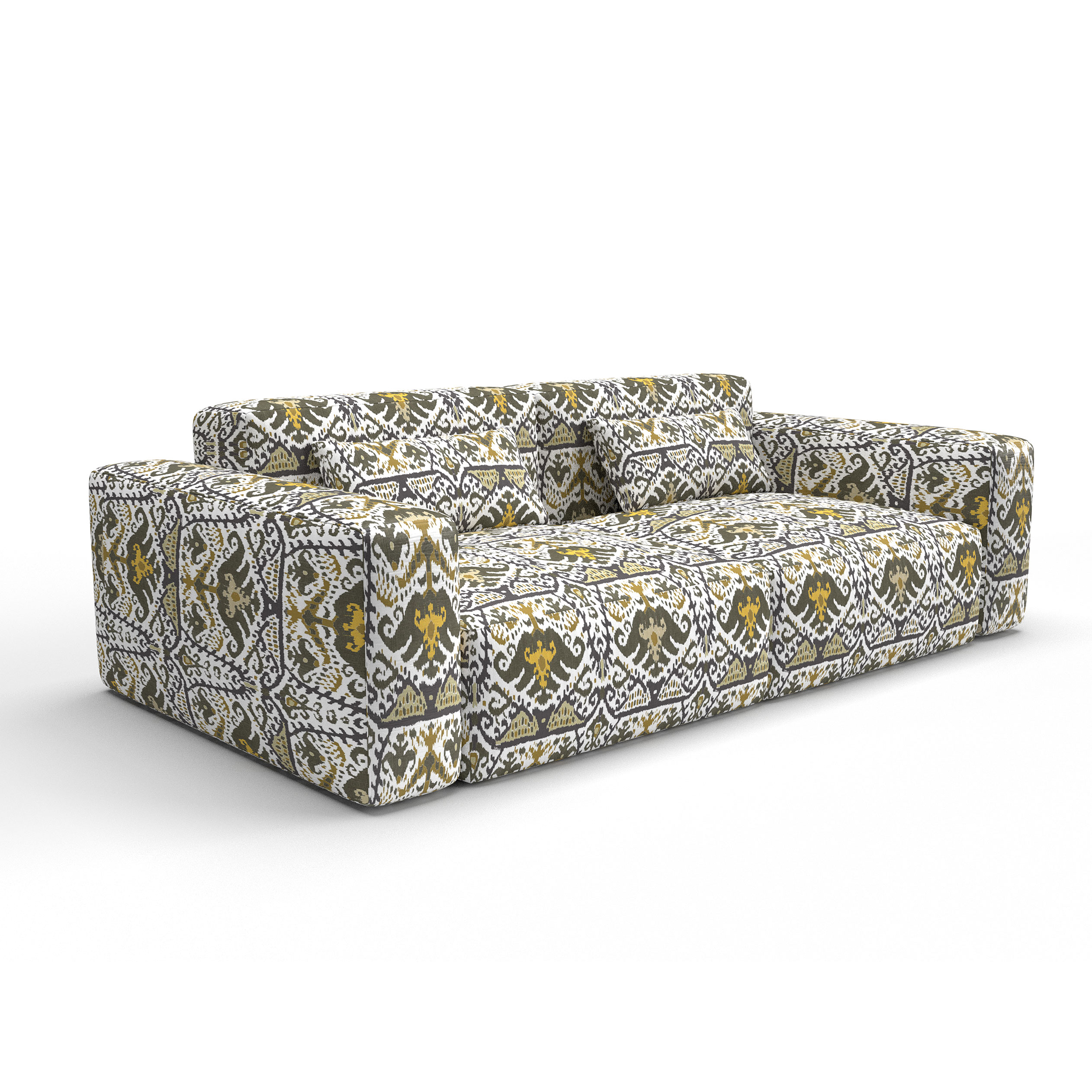 Sofa tapizado gaston y daniela tela doga topo decoracion diseño ikat casa
