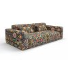 Sofa tapizado gaston y daniela tela eduarda navy decoracion diseño ikat casa