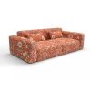 Sofa tapizado gaston y daniela tela eduarda teja decoracion diseño ikat casa
