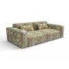 Sofa tapizado gaston y daniela tela eduarda verde decoracion diseño ikat casa