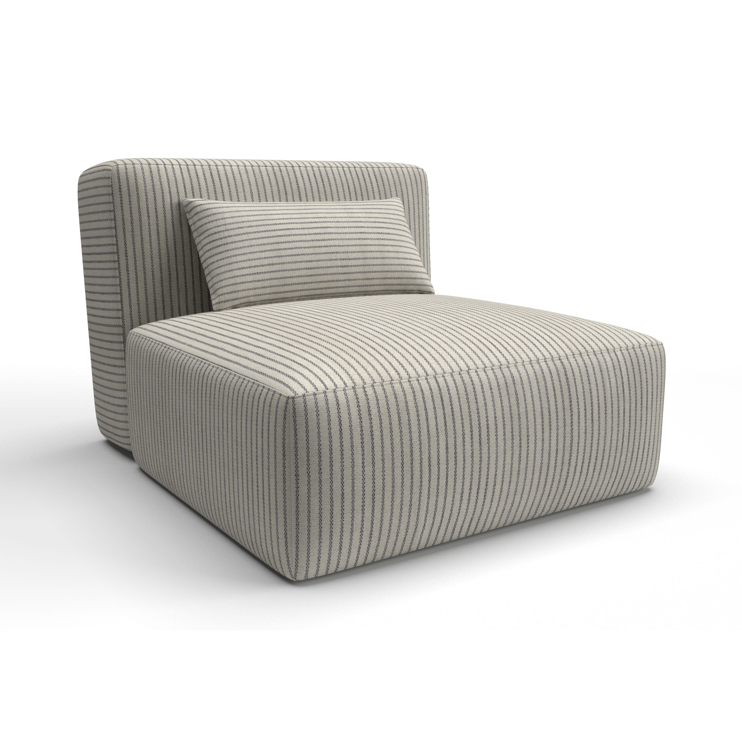 Sofa tapizado gaston y daniela tela egeo crudo beige decoracion diseño rayas casa