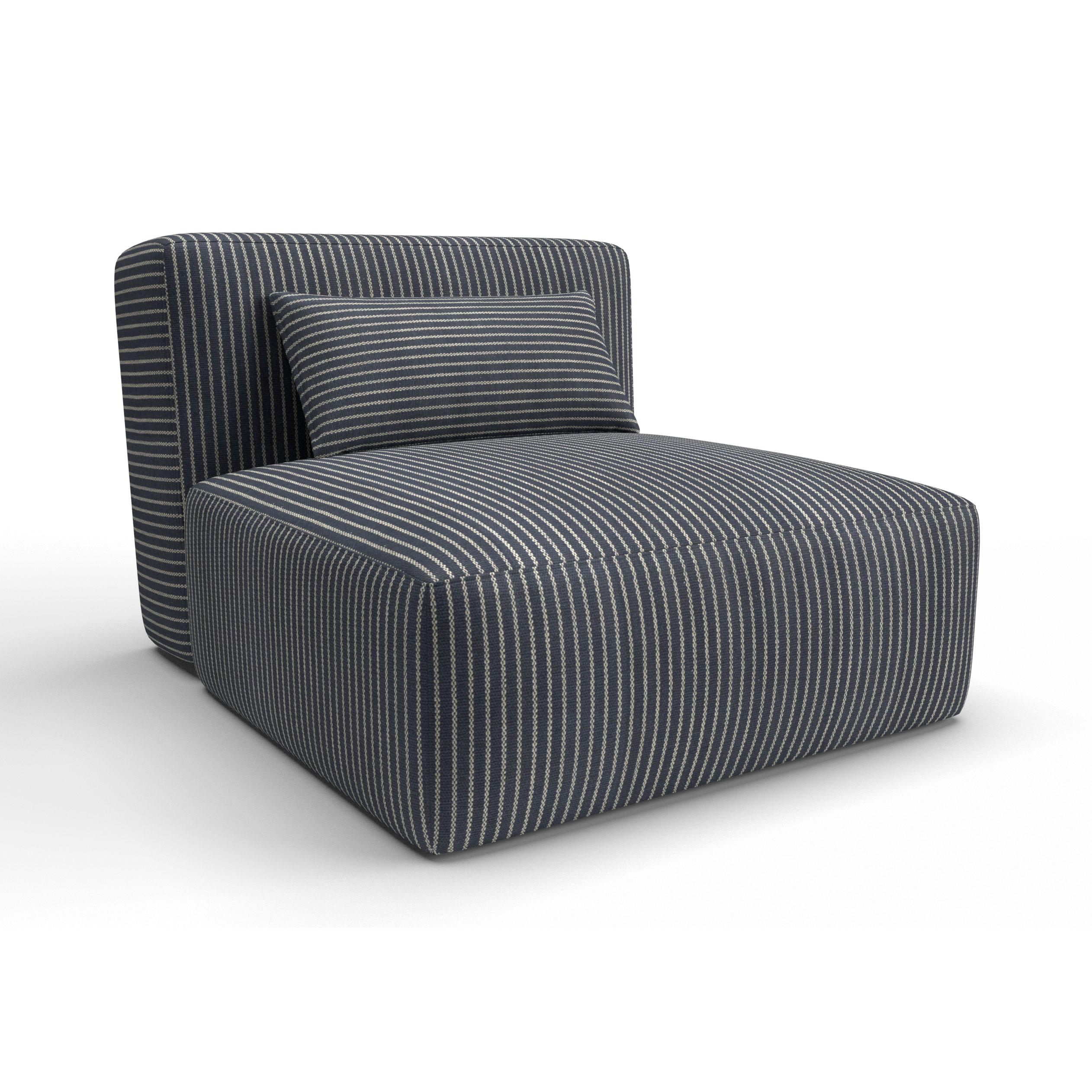 Sofa tapizado gaston y daniela tela egeo gris decoracion diseño rayas casa