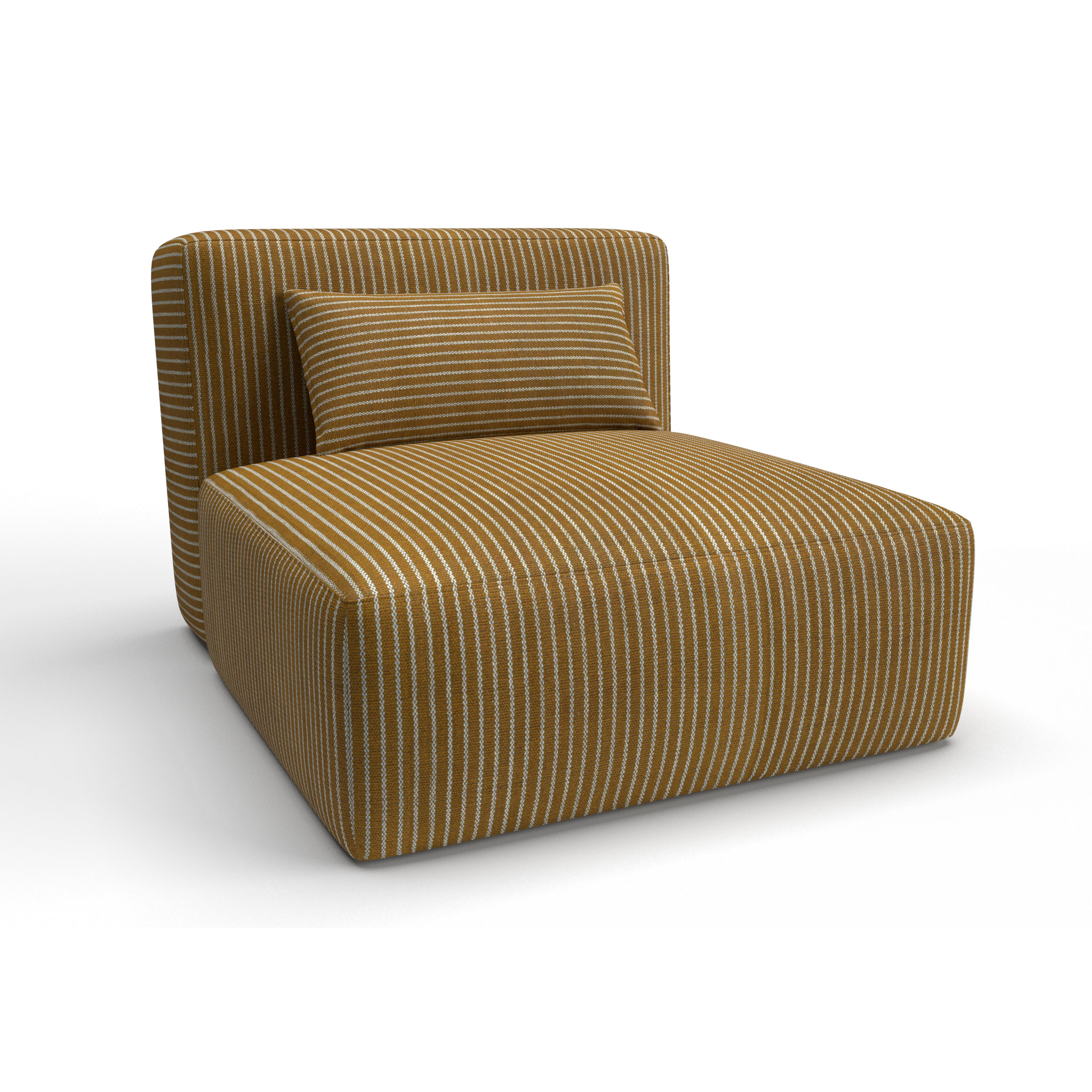 Sofa tapizado gaston y daniela tela egeo mandarina naranja decoracion diseño rayas casa