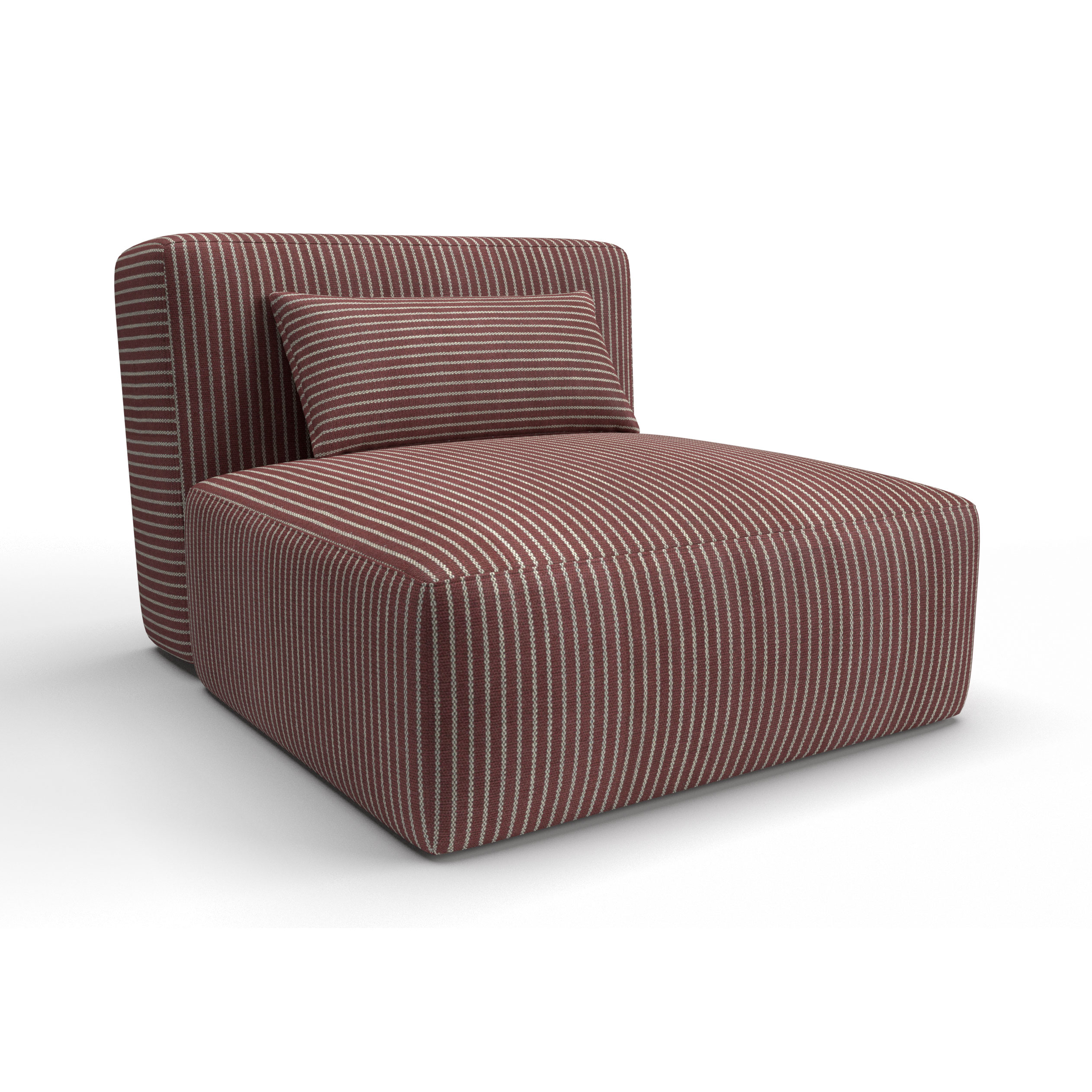 Sofa tapizado gaston y daniela tela egeo rosa chicle decoracion diseño rayas casa