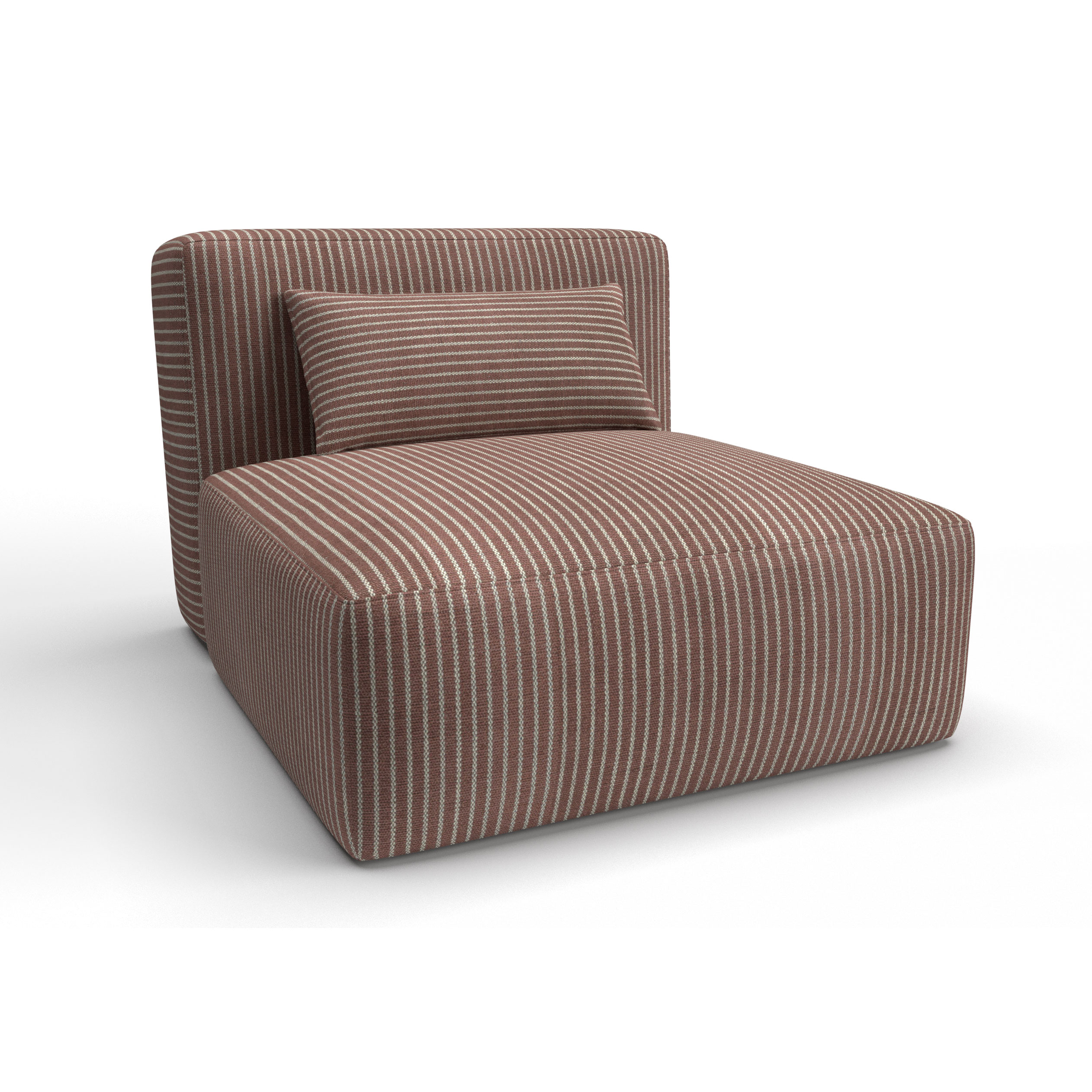 Sofa tapizado gaston y daniela tela egeo rosa decoracion diseño rayas casa