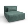 Sofa tapizado gaston y daniela tela egeo turquesa decoracion diseño rayas casa