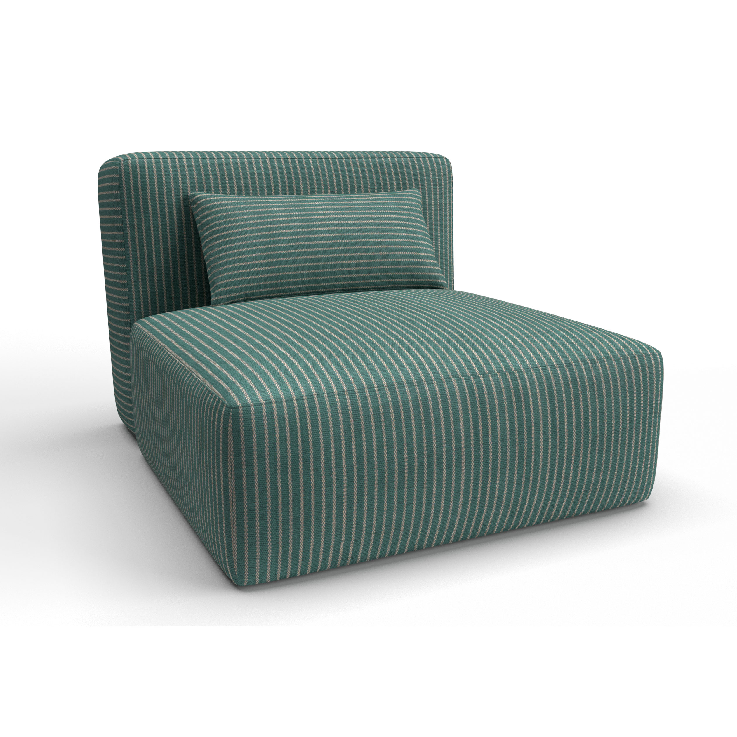 Sofa tapizado gaston y daniela tela egeo turquesa decoracion diseño rayas casa