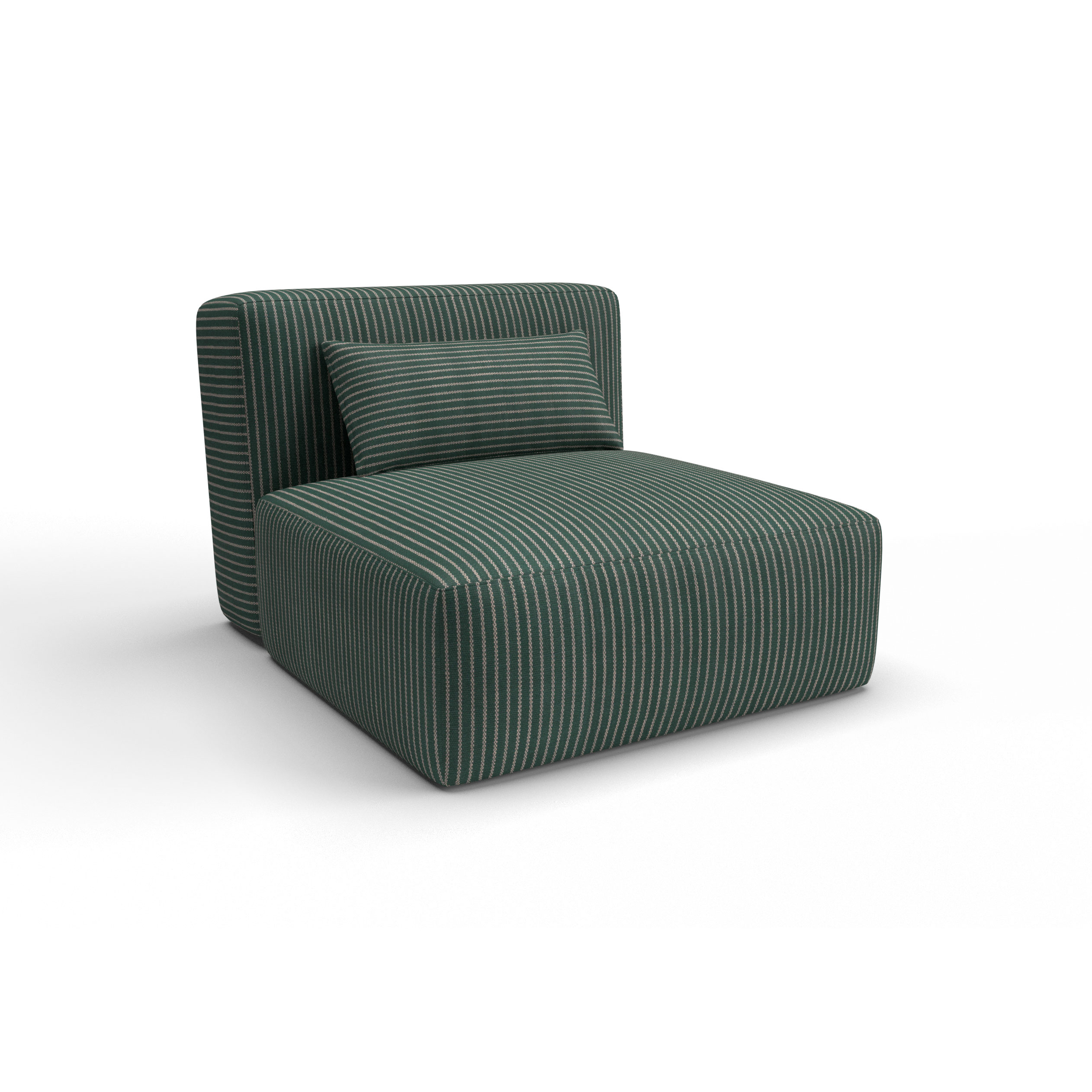 Sofa tapizado gaston y daniela tela egeo verde botella decoracion diseño rayas casa