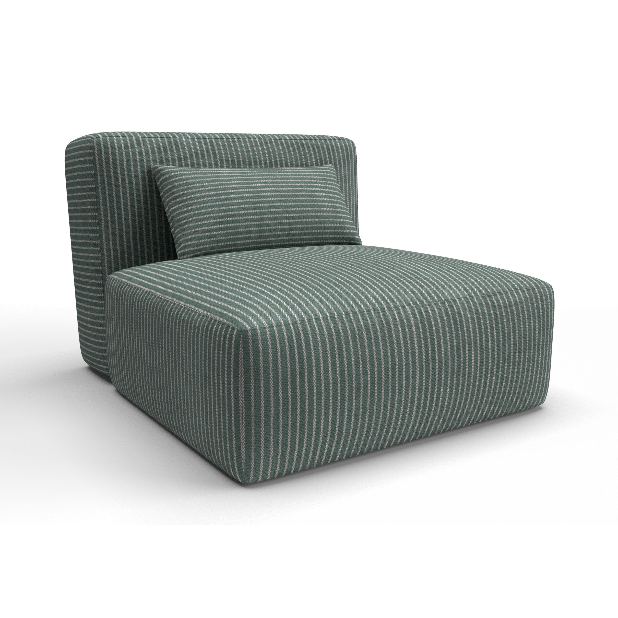 Sofa tapizado gaston y daniela tela egeo verde celadon decoracion diseño rayas casa