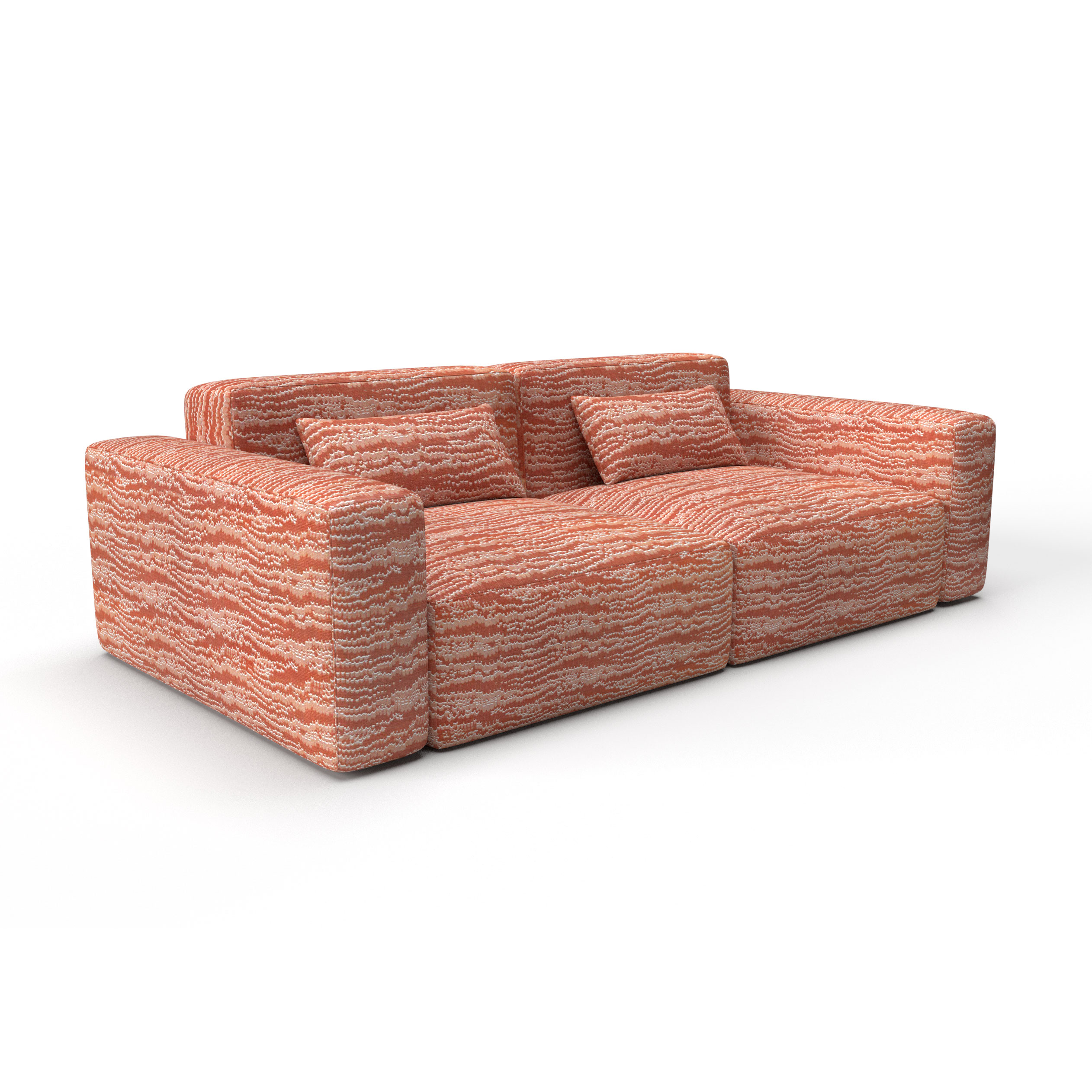 Sofa tapizado gaston y daniela tela el sabio teja decoracion diseño abstracto lorenzo castillo casa