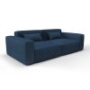 Sofa tapizado gaston y daniela tela eolida navy decoracion diseño rayas terciopelo casa