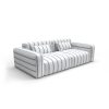 Sofa tapizado gaston y daniela tela esmirna azul decoracion diseño rayas etnico casa