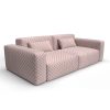 Sofa tapizado gaston y daniela tela espinela naranja decoracion diseño floral lorenzo castillo casa